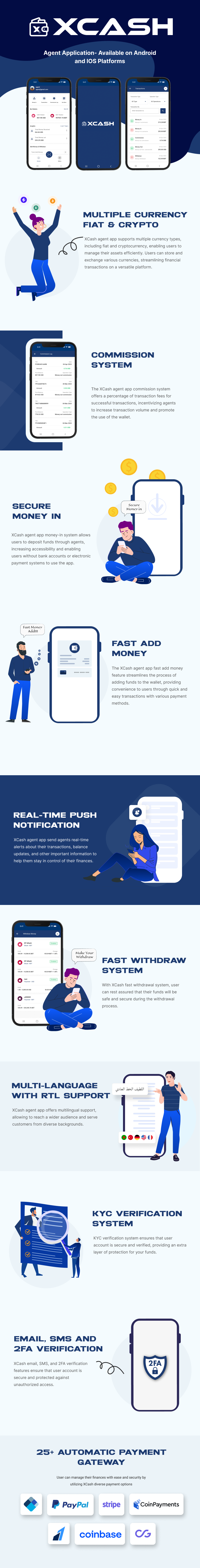 XCash - Cross Platform Mobile Wallet Application | Agent App - 6